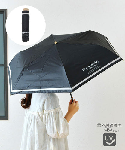 晴雨兼用日傘折ロゴ