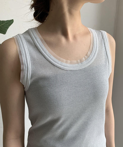 閃亮織帶背心
