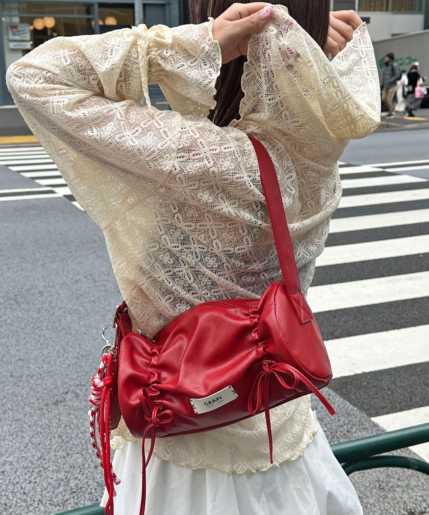 蕾絲連帽衛衣上衣