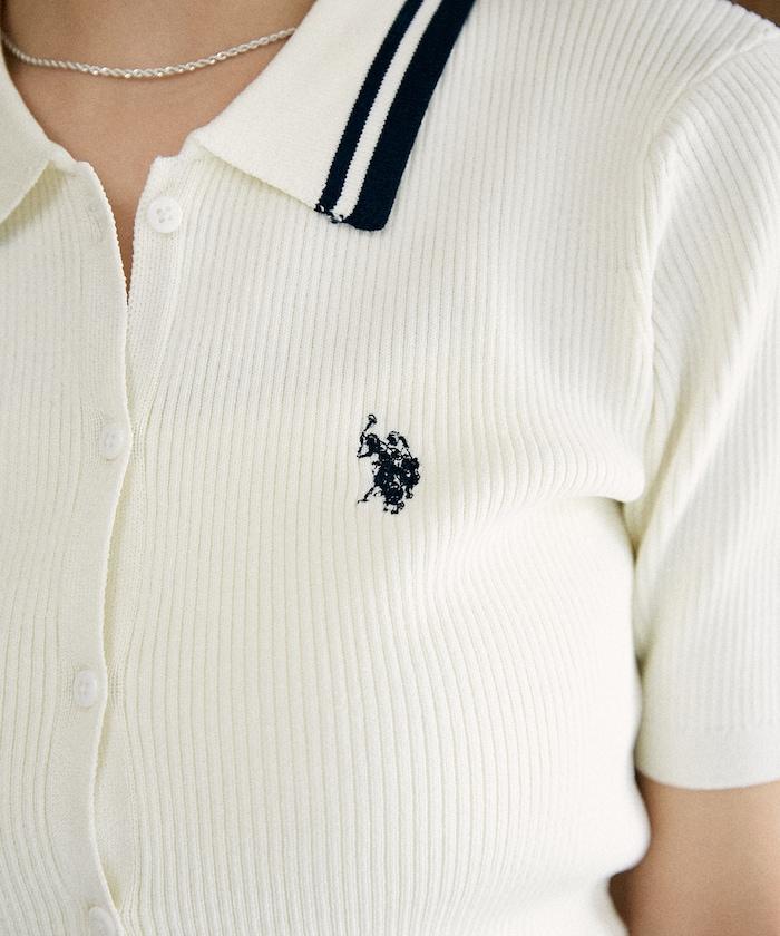 聯名 領配色 針織polo開衫 限定推出