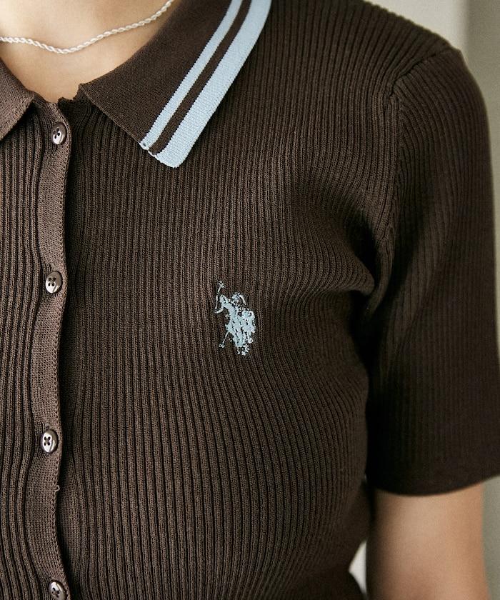 聯名 領配色 針織polo開衫 限定推出