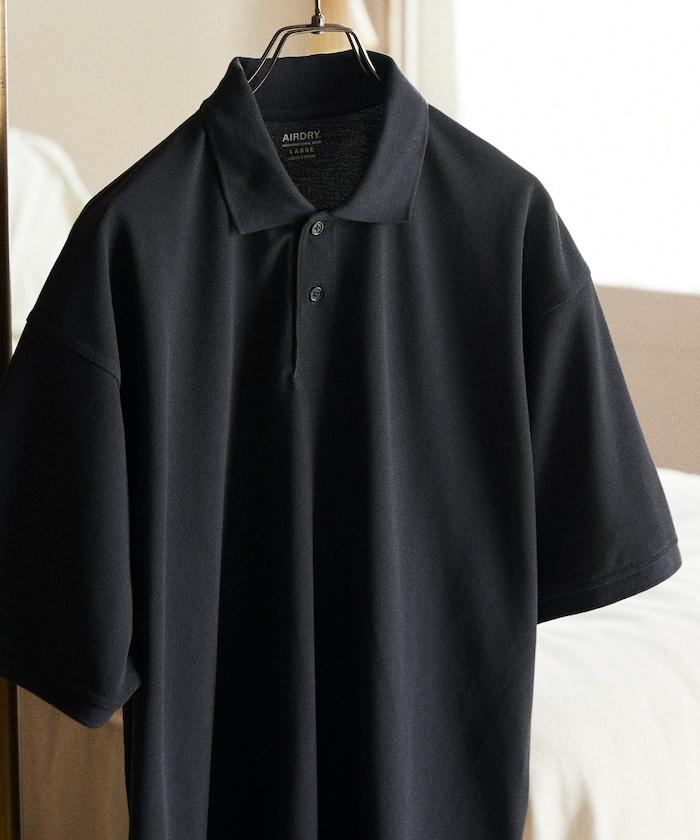 《AIR》DRY 高功能材料 粗針織 馬球衫/吸溼速幹/遮熱/防紫外線