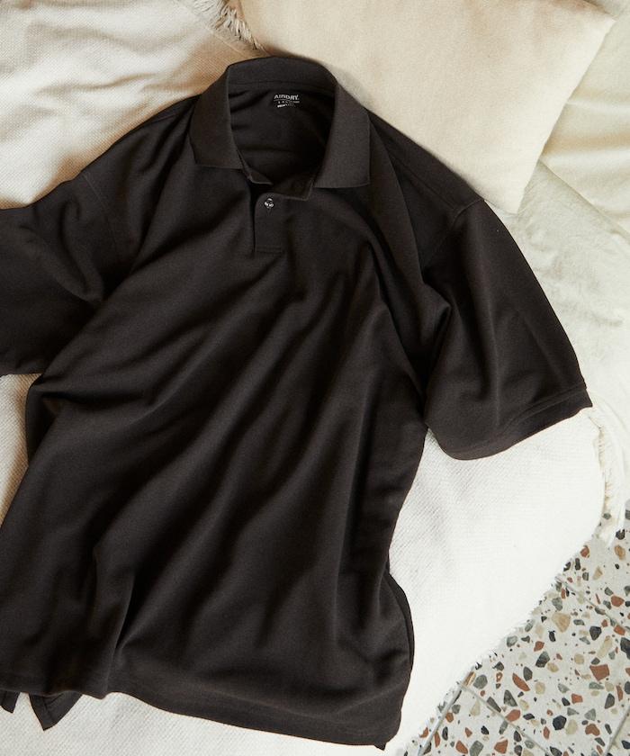 《AIR》DRY 高功能材料 粗針織 馬球衫/吸溼速幹/遮熱/防紫外線