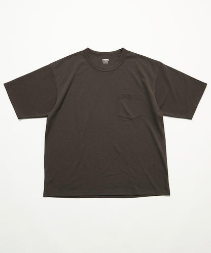 《AIR》DRY 高功能材料 棉紋織 圓領 帶口袋 T恤/吸溼快乾/遮熱/防紫外線