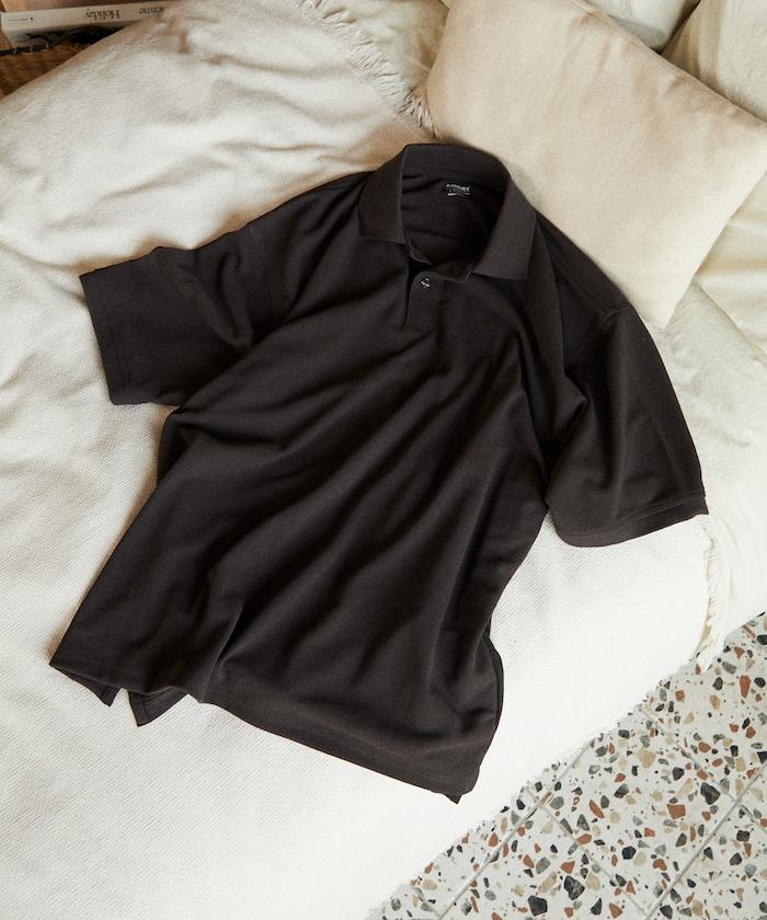 《AIR》DRY 高功能材料 粗針織 馬球衫/吸溼速幹/遮熱/防紫外線