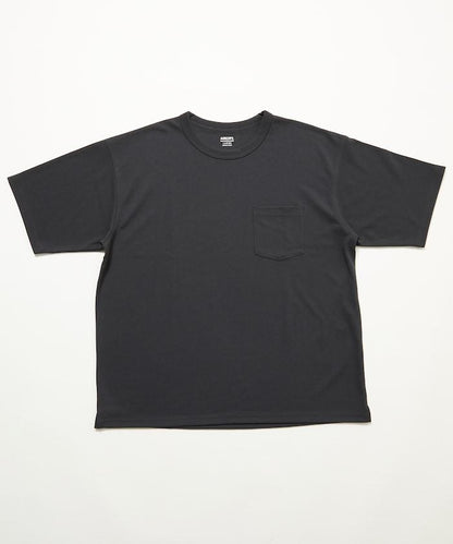 《AIR》DRY 高功能材料 棉紋織 圓領 帶口袋 T恤/吸溼快乾/遮熱/防紫外線