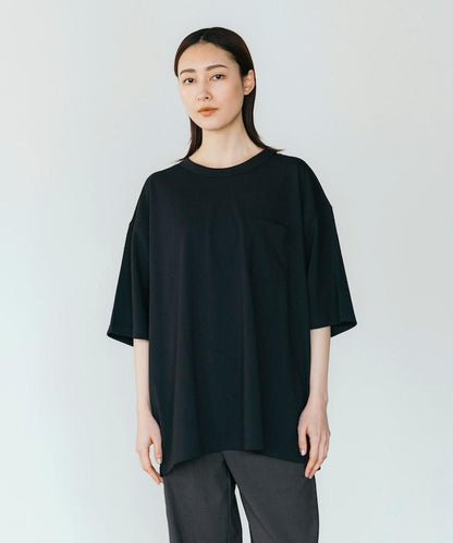 《AIR》DRY 高功能材料 棉紋織 圓領 帶口袋 T恤/吸溼快乾/遮熱/防紫外線