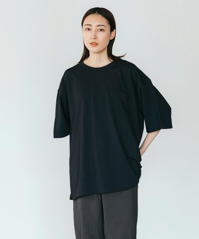 《AIR》DRY 高功能材料 棉紋織 圓領 帶口袋 T恤/吸溼快乾/遮熱/防紫外線