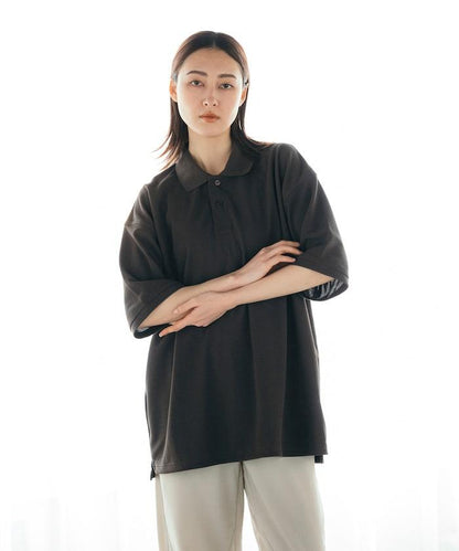 《AIR》DRY 高功能材料 粗針織 馬球衫/吸溼速幹/遮熱/防紫外線