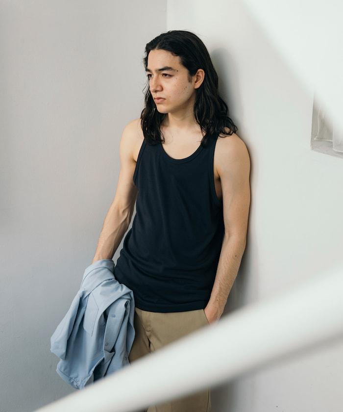 《AIR》DRY 高功能材料 肋編織 坦克頂/吸水速幹/遮熱性/防紫外線