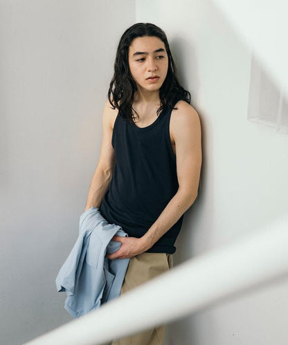 《AIR》DRY 高功能材料 肋編織 坦克頂/吸水速幹/遮熱性/防紫外線