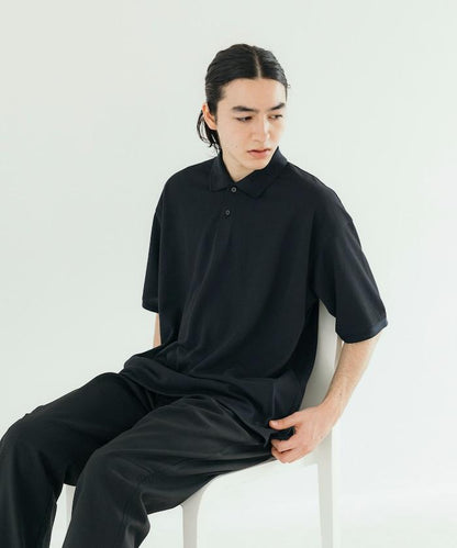 《AIR》DRY 高功能材料 粗針織 馬球衫/吸溼速幹/遮熱/防紫外線