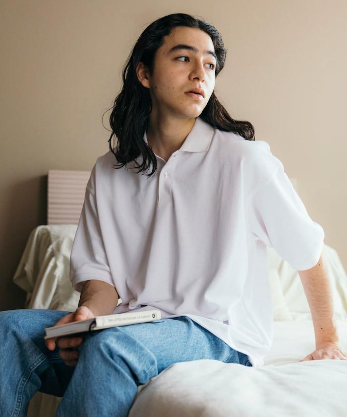 《AIR》DRY 高功能材料 粗針織 馬球衫/吸溼速幹/遮熱/防紫外線