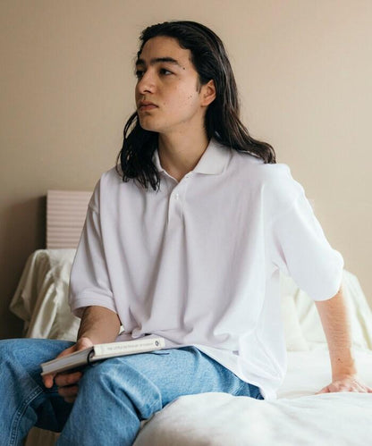 《AIR》DRY 高功能材料 粗針織 馬球衫/吸溼速幹/遮熱/防紫外線