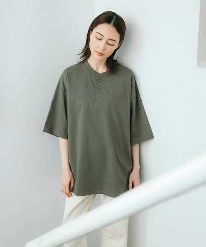 《AIR》DRY 高功能材料 7.7盎司 大尺寸 立領T恤/吸溼快乾/遮熱/防紫外線