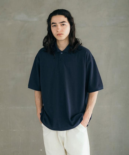 《AIR》DRY 高功能材料 粗針織 馬球衫/吸溼速幹/遮熱/防紫外線