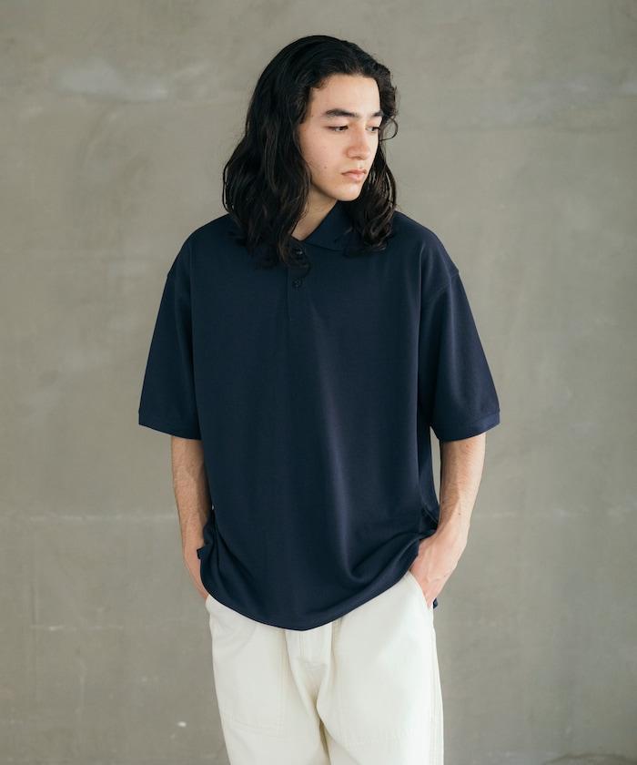 《AIR》DRY 高功能材料 粗針織 馬球衫/吸溼速幹/遮熱/防紫外線