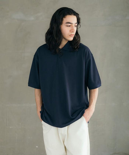 《AIR》DRY 高功能材料 粗針織 馬球衫/吸溼速幹/遮熱/防紫外線