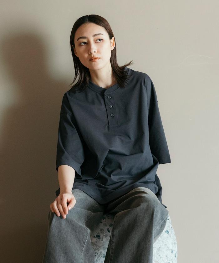 《AIR》DRY 高功能材料 7.7盎司 大尺寸 立領T恤/吸溼快乾/遮熱/防紫外線