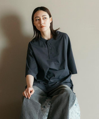 《AIR》DRY 高功能材料 7.7盎司 大尺寸 立領T恤/吸溼快乾/遮熱/防紫外線