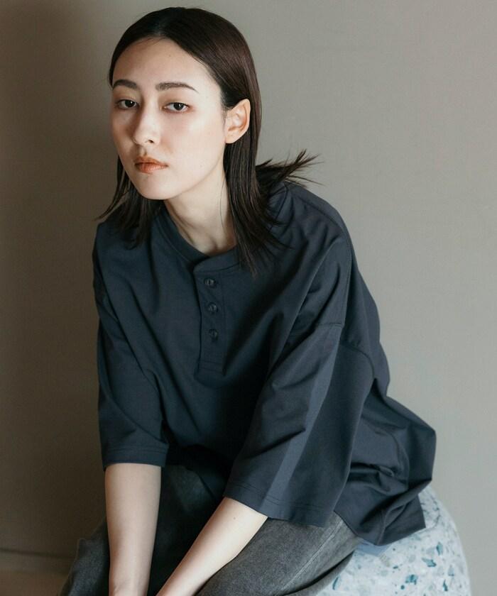 《AIR》DRY 高功能材料 7.7盎司 大尺寸 立領T恤/吸溼快乾/遮熱/防紫外線