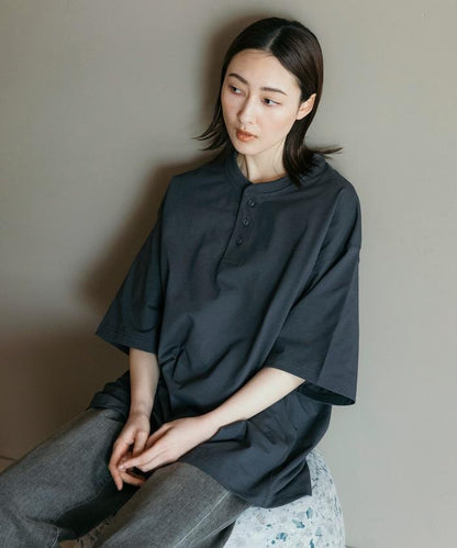 《AIR》DRY 高功能材料 7.7盎司 大尺寸 立領T恤/吸溼快乾/遮熱/防紫外線