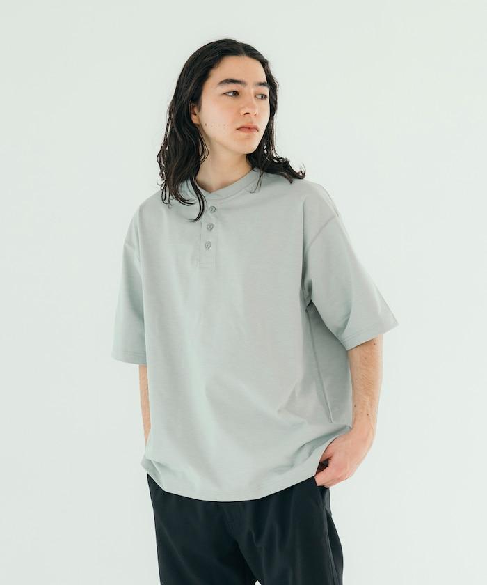 《AIR》DRY 高功能材料 7.7盎司 大尺寸 立領T恤/吸溼快乾/遮熱/防紫外線