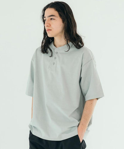 《AIR》DRY 高功能材料 7.7盎司 大尺寸 立領T恤/吸溼快乾/遮熱/防紫外線