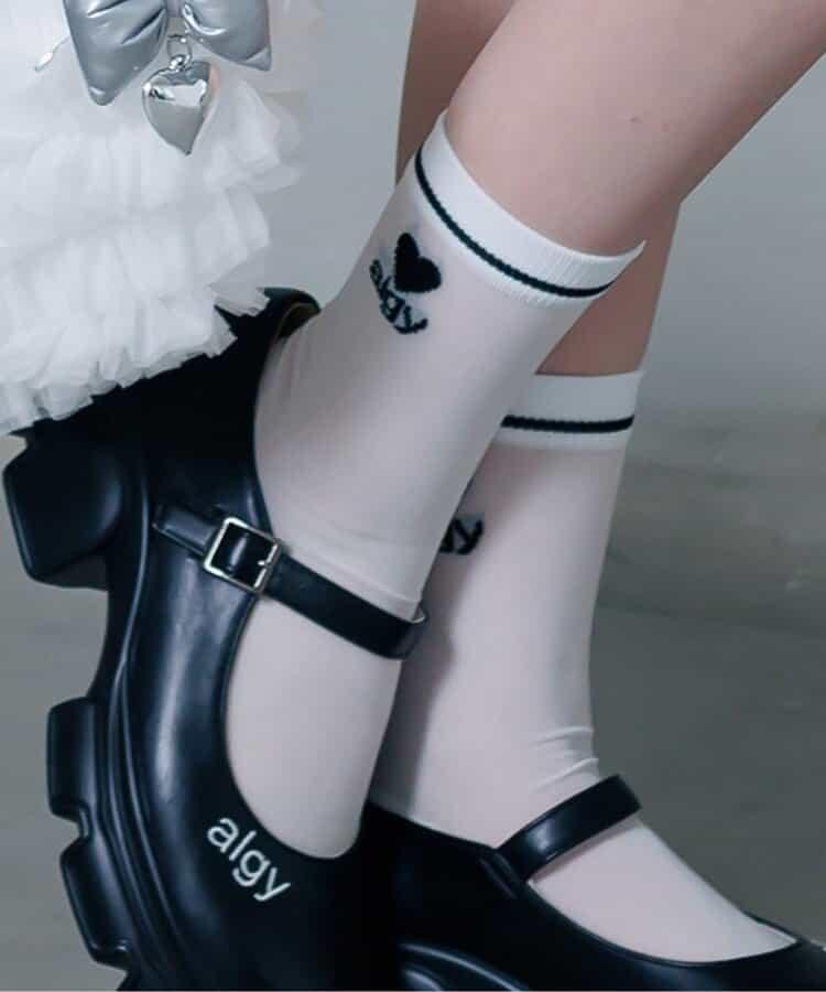 心形Logo圓筒襪