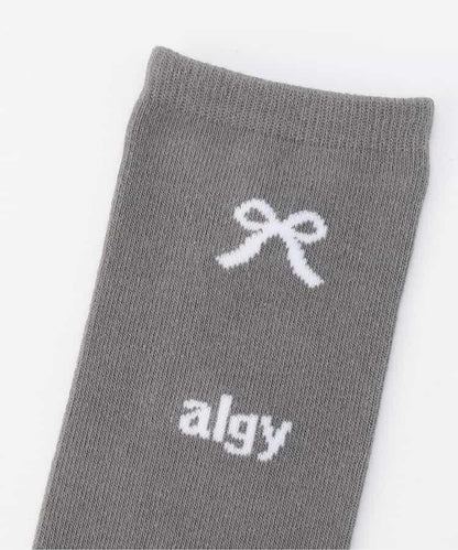 蝴蝶結logo可愛高筒襪