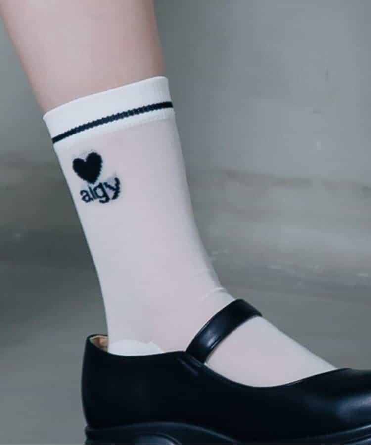 心形Logo圓筒襪