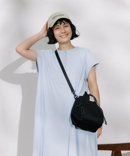 <接觸冷感/UV> 《AIR》DRY HIGHCOOL 亨利領連衣裙