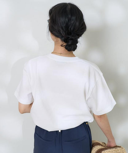 女孩子照片海灘拱形logo T恤