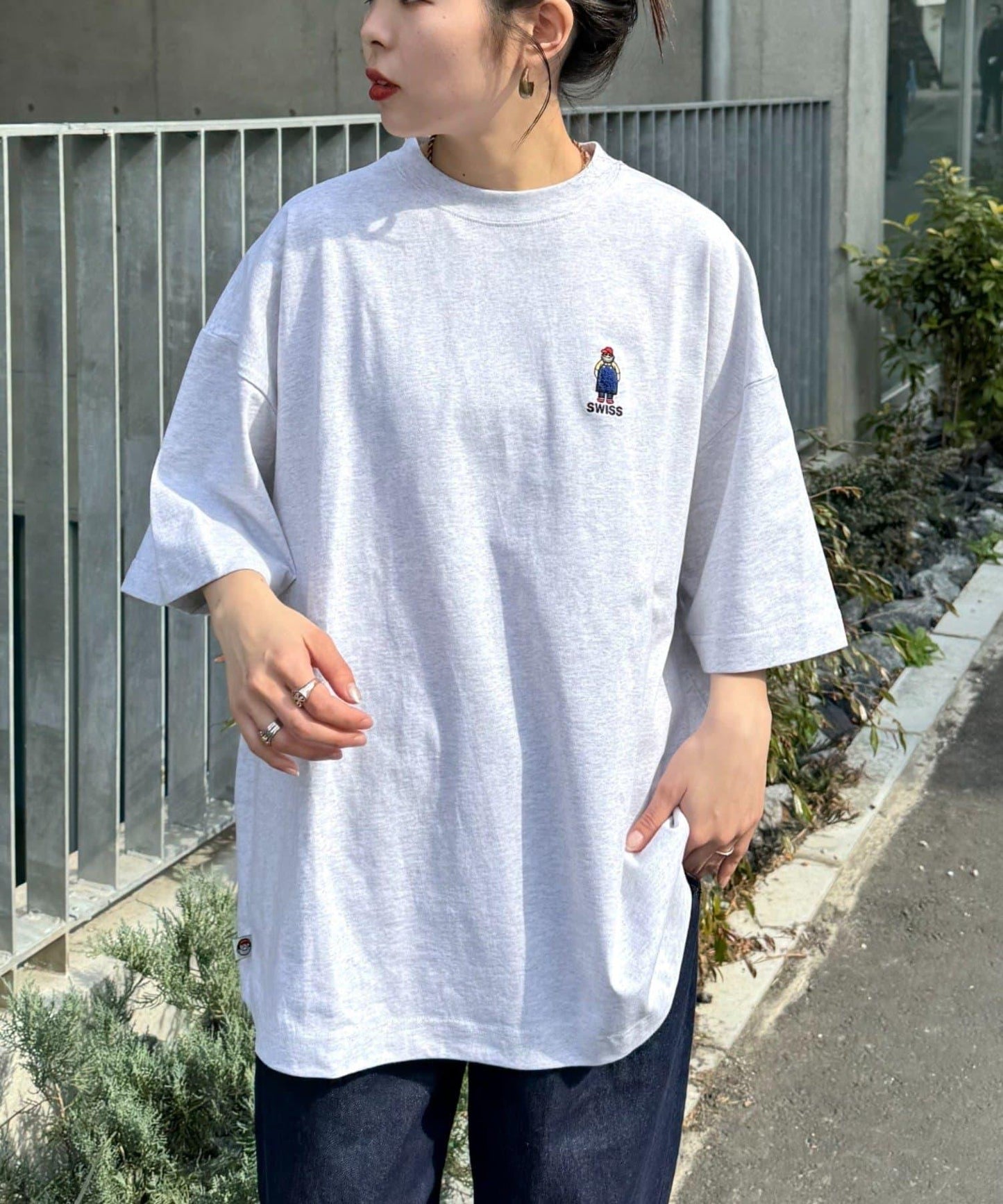 【中年男士】中性款一點刺繡短袖T恤