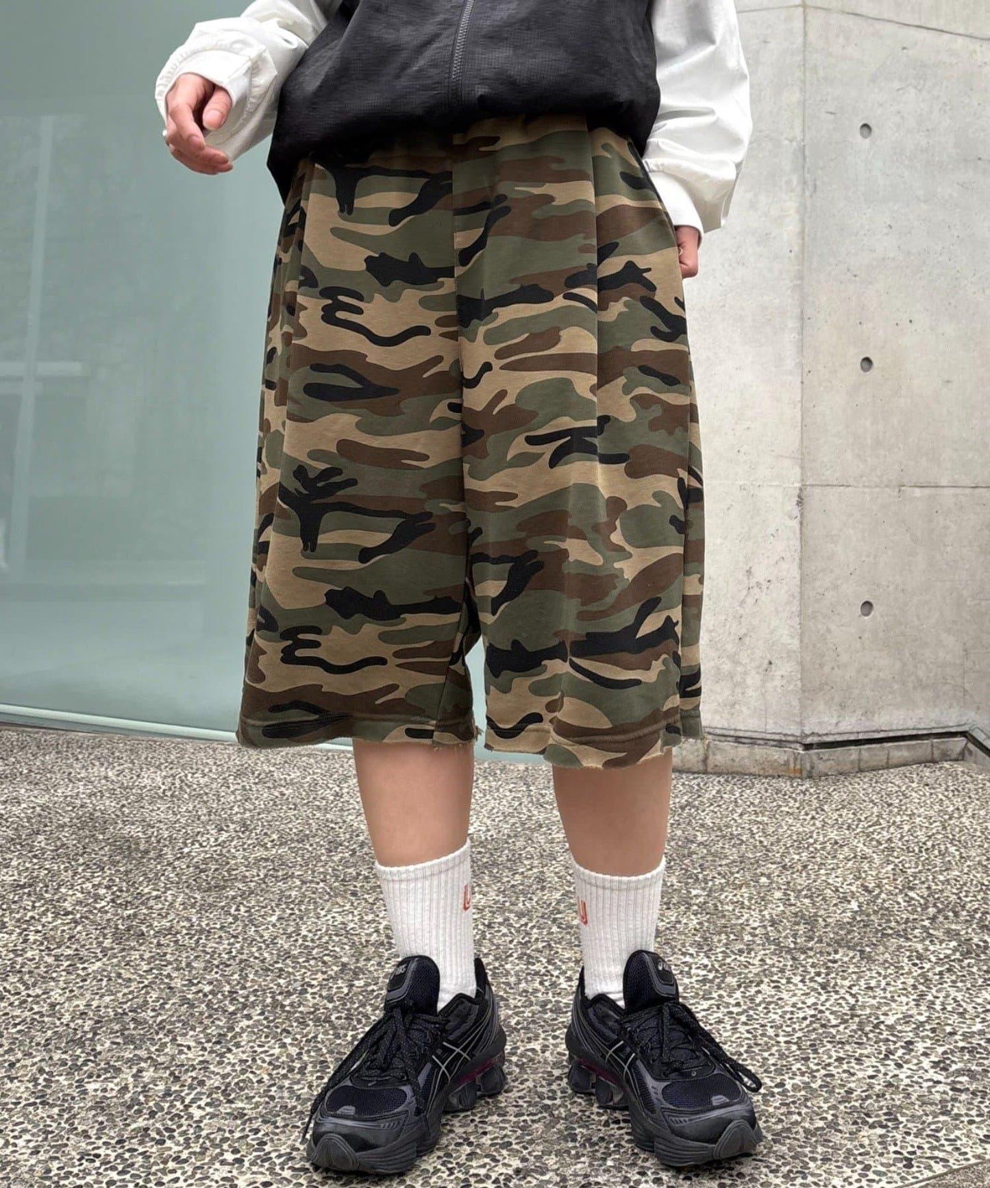 【男女通用】拼花衛衣短褲