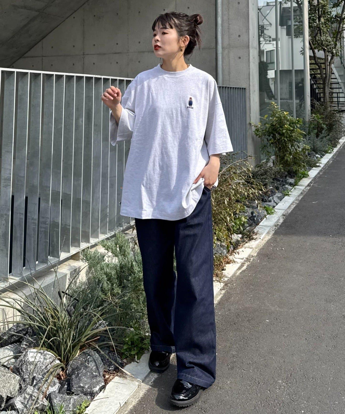 【中年男士】中性款一點刺繡短袖T恤