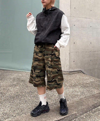 【男女通用】拼花衛衣短褲