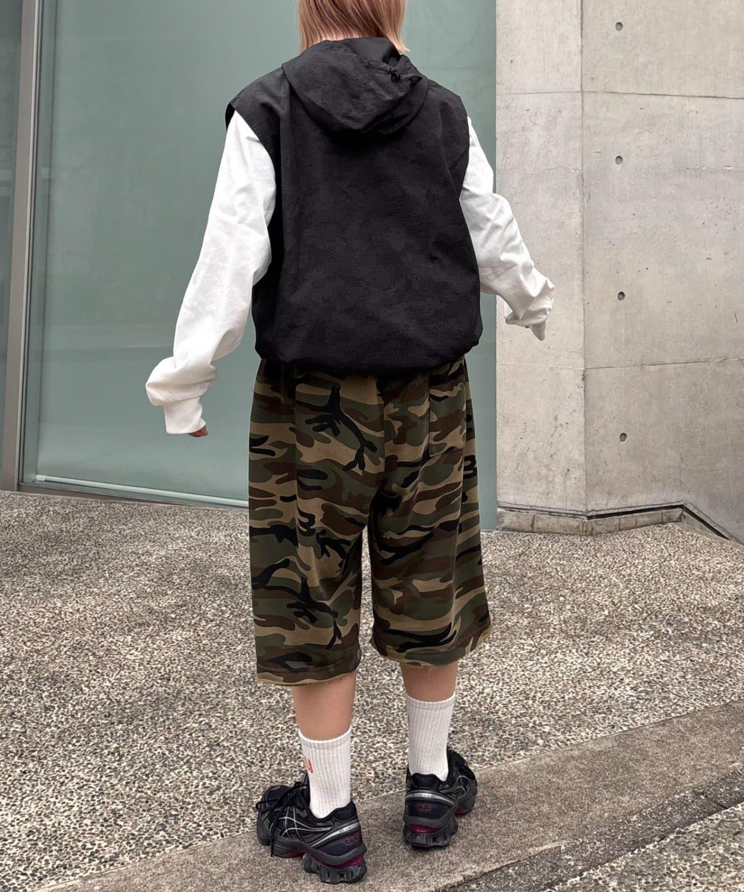 【男女通用】拼花衛衣短褲