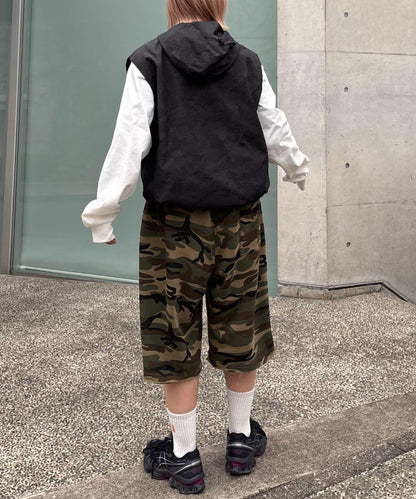 【男女通用】拼花衛衣短褲