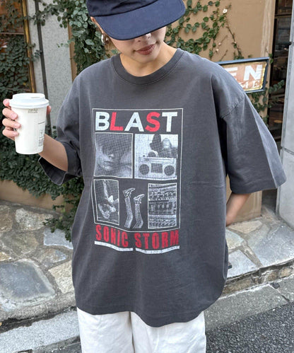 【男女通用】復古褪色印花旅行T恤