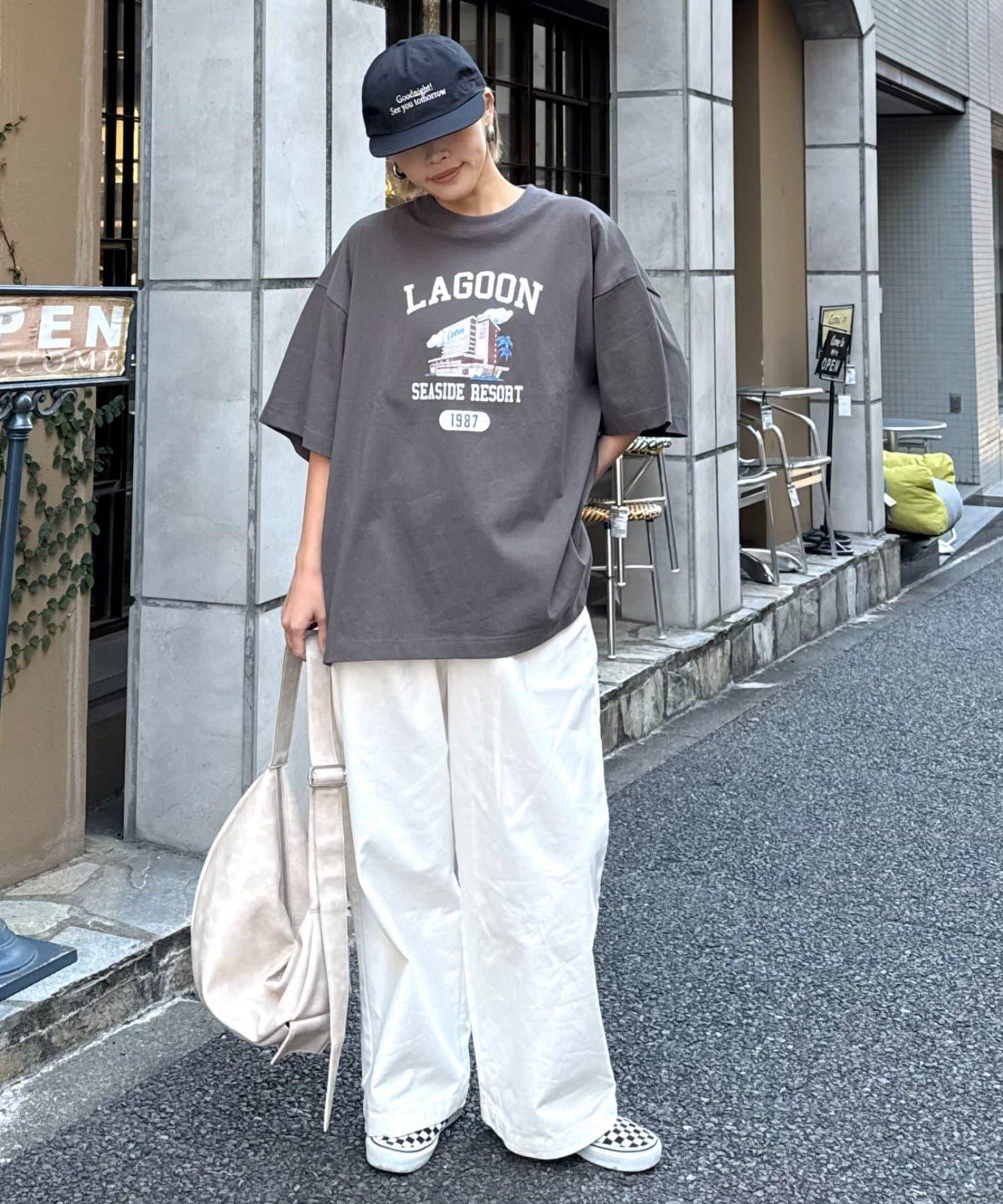 【男女通用】寬鬆剪裁圖案印花T恤
