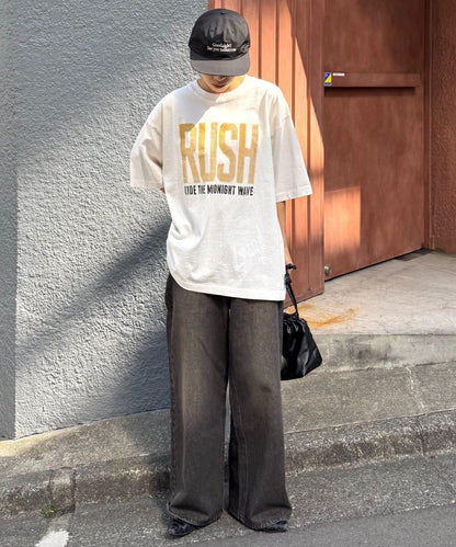 【男女通用】復古褪色印花旅行T恤