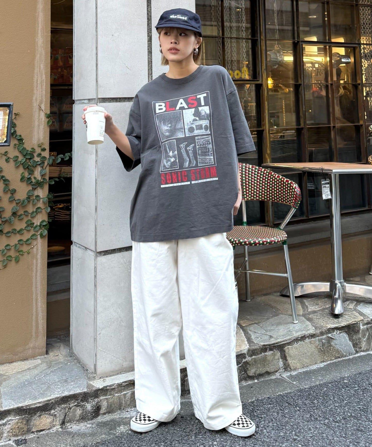 【男女通用】復古褪色印花旅行T恤