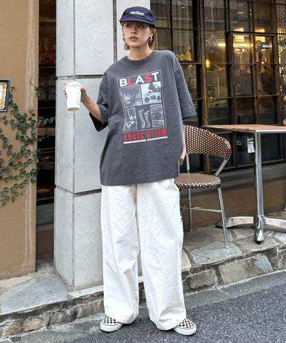 【男女通用】復古褪色印花旅行T恤