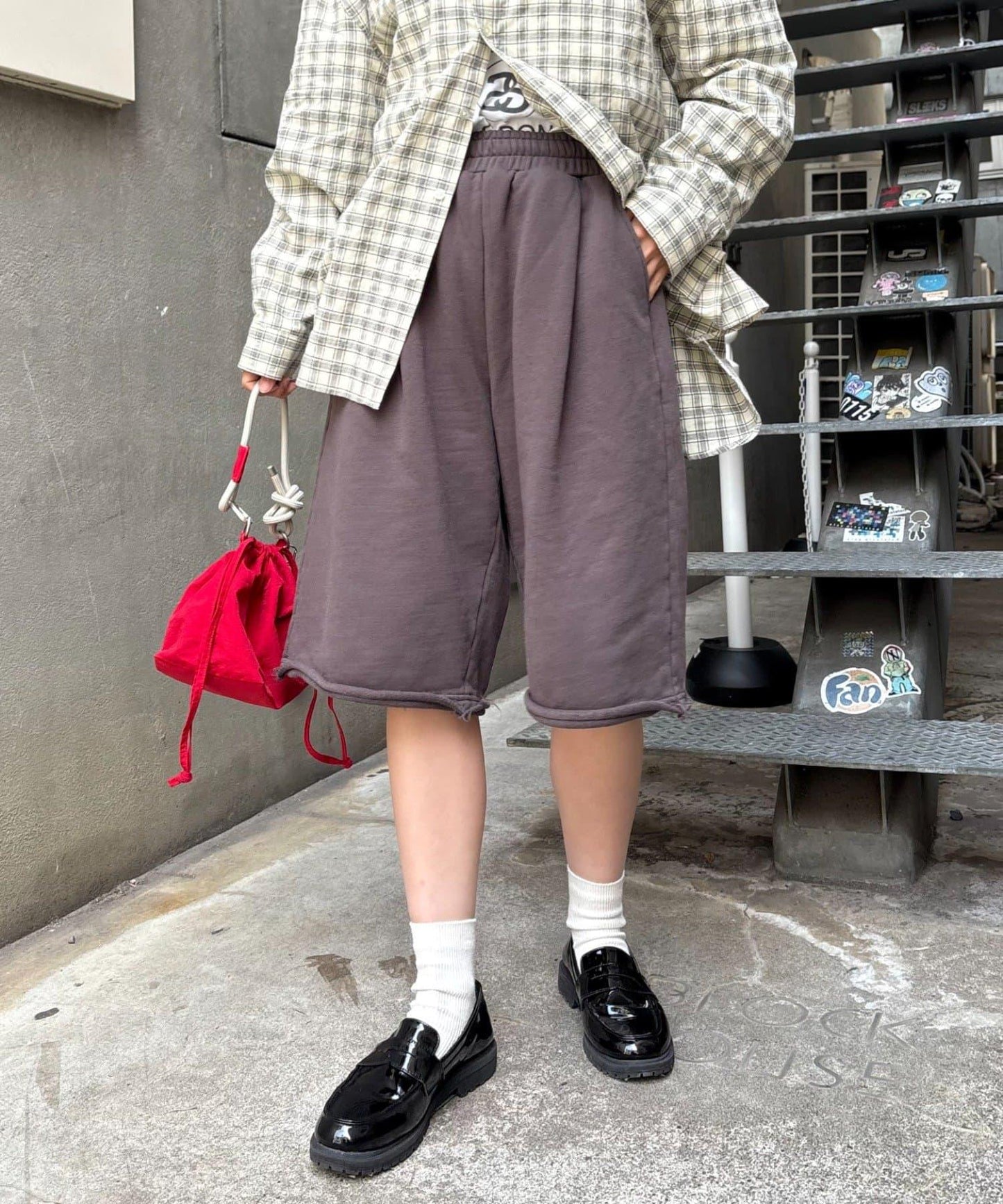 【男女通用】拼花衛衣短褲
