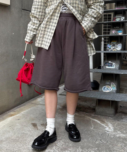 【男女通用】拼花衛衣短褲