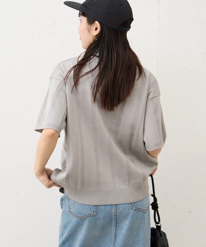 【男女通用】條紋夏季針織開衫
