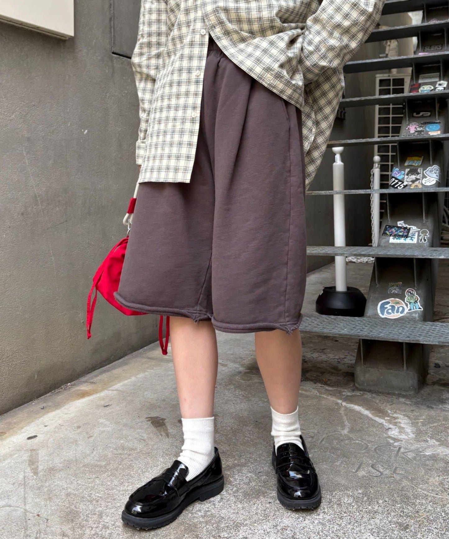 【男女通用】拼花衛衣短褲
