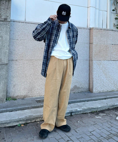 棉麻寬鬆褲