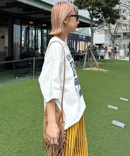 【男女通用】復古褪色印花旅行T恤